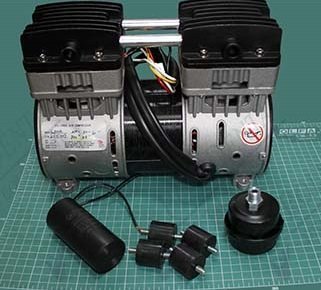Двигатель компрессора 800W в сборе