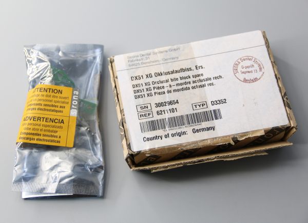 DX51 XG Occlusal bite block spare Sirona