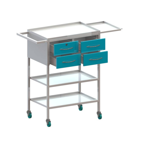 Столик медицинский СПА-4(600х400х900)