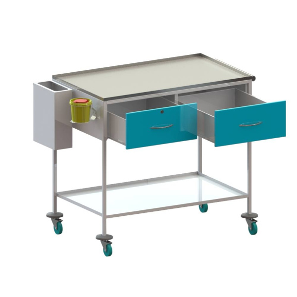 Столик медицинский манипуляционный СММ-02(1000х600х950)