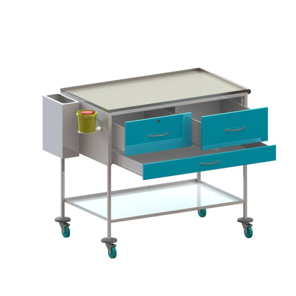 Столик медицинский манипуляционный СММ-03(1000х600х950)